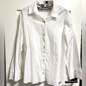 H&M Linen Blend Button Down